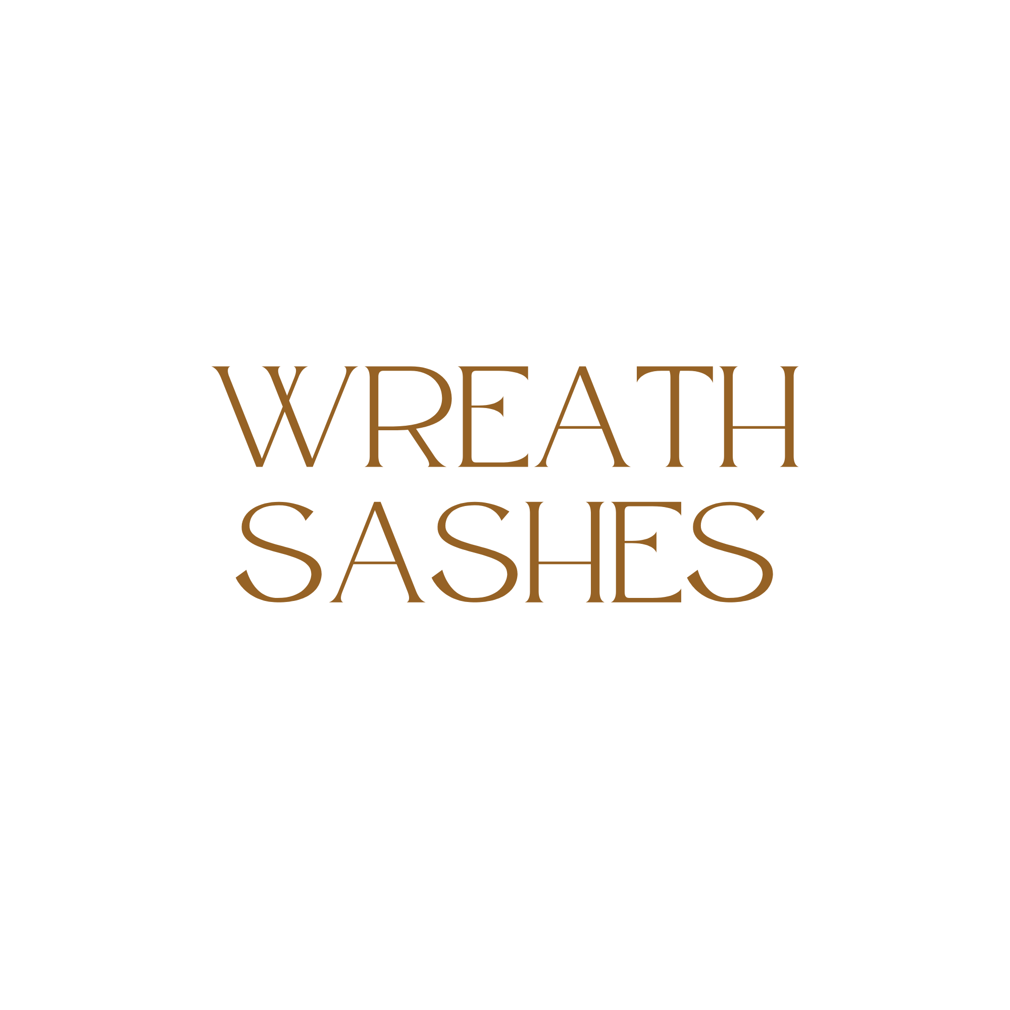 Wreath Sashes