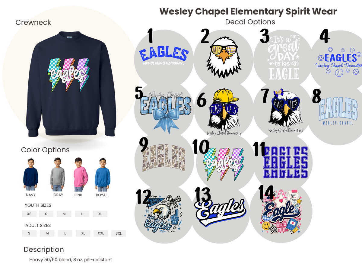 WCES Crewneck Sweatshirt - ADULT