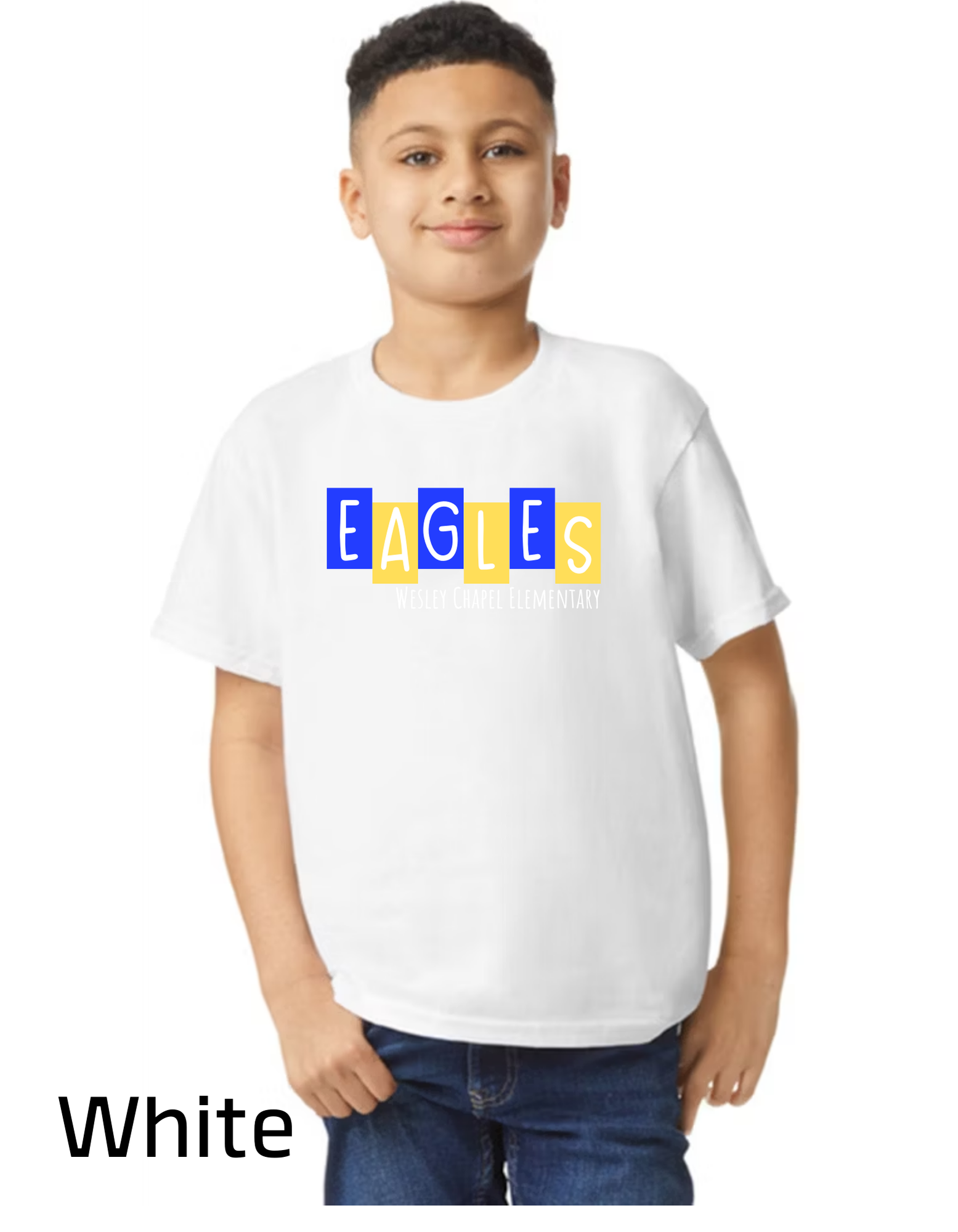 Short Sleeve T-Shirt - EAGLES block- YOUTH
