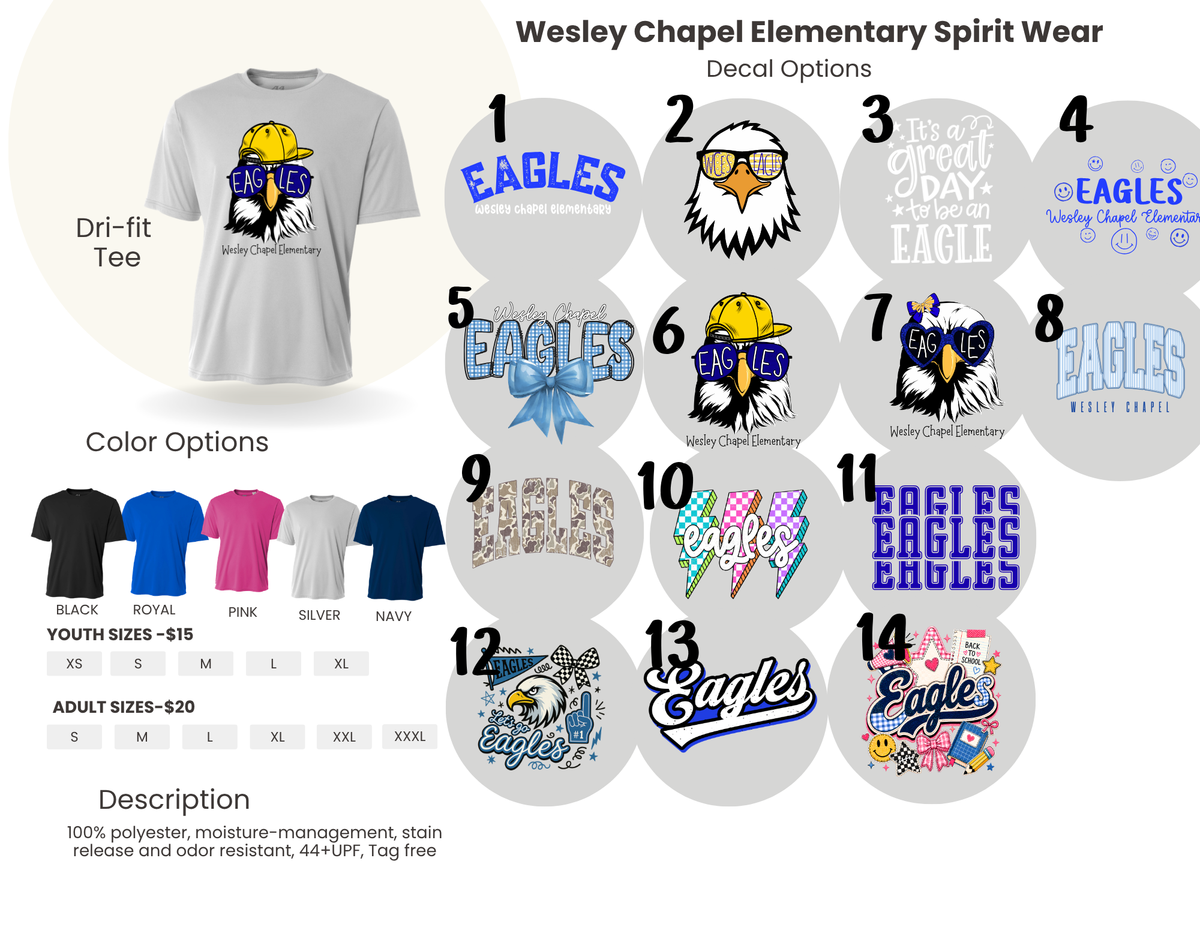 WCES Short Sleeve Dri-Fit Tee - YOUTH