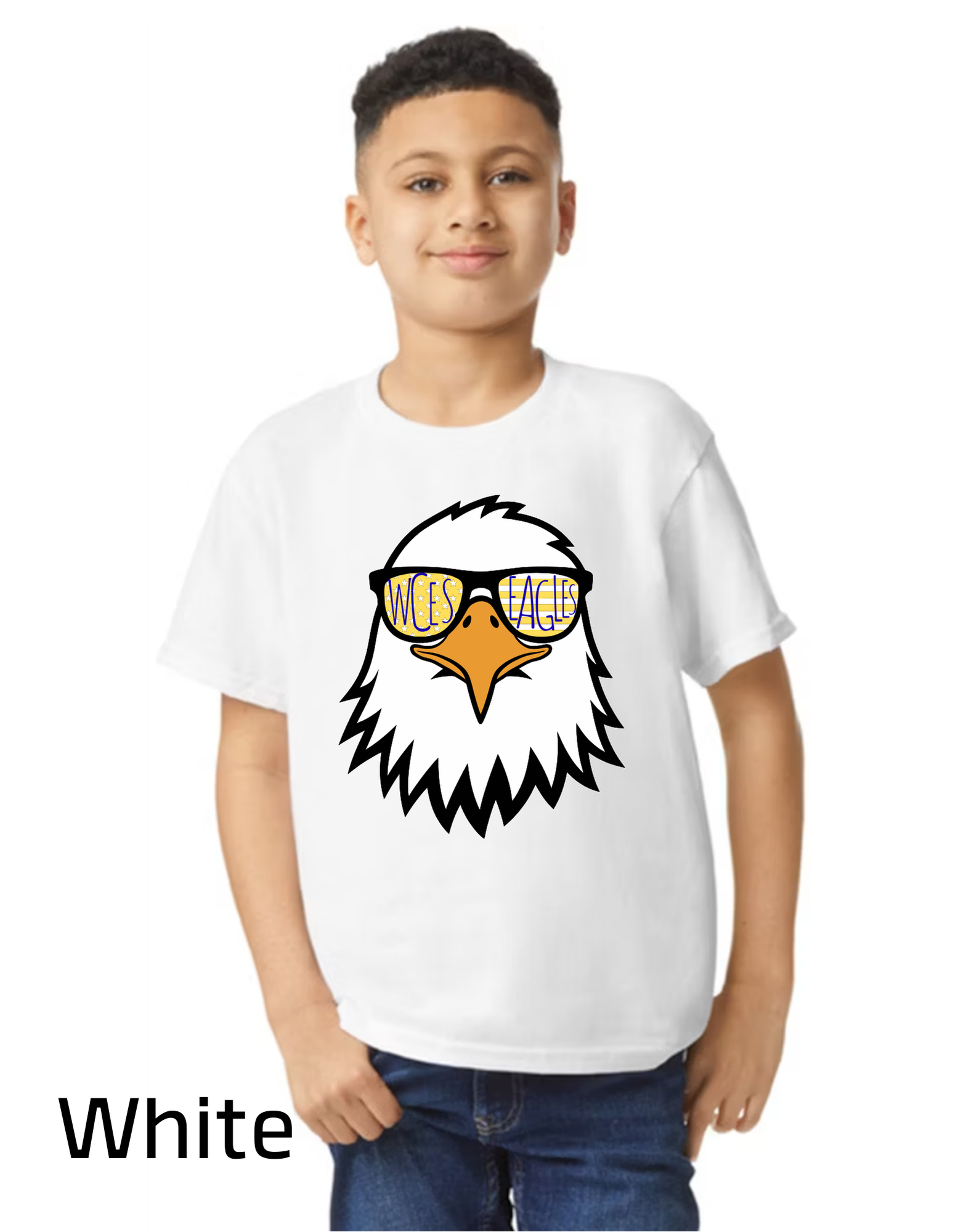 Short Sleeve T-Shirt - Eagle with Sunnies - YOUTH