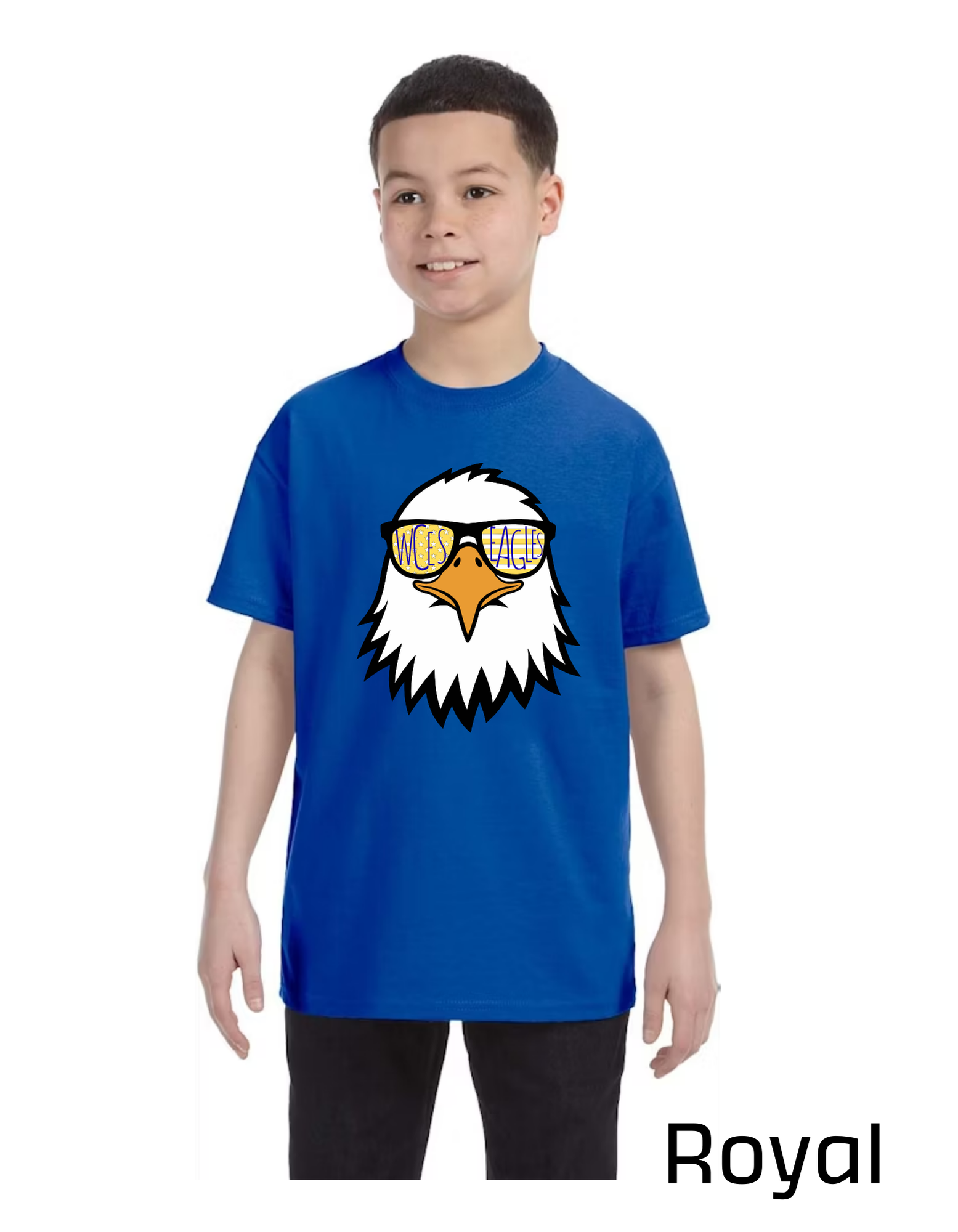 Short Sleeve T-Shirt - Eagle with Sunnies - YOUTH