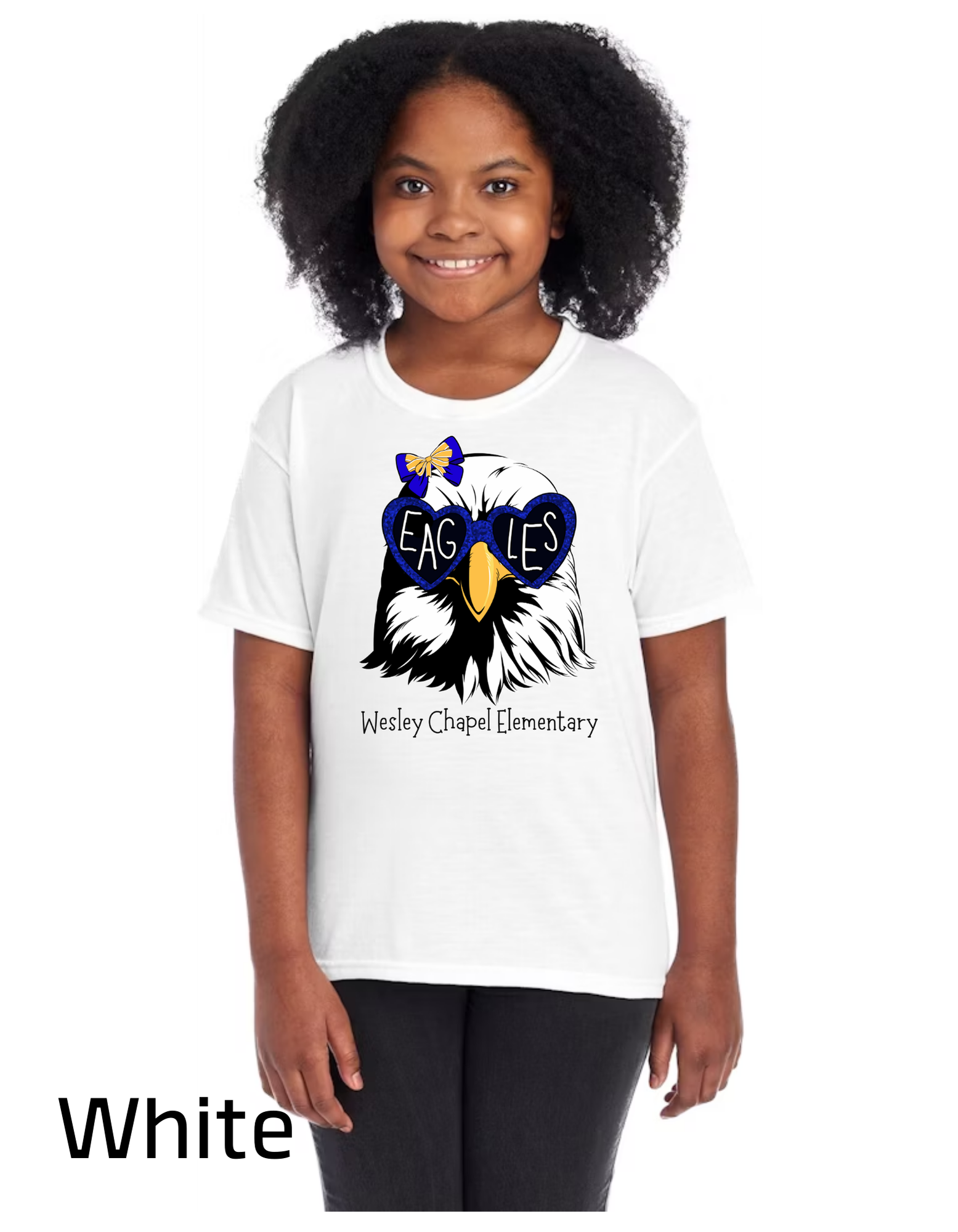 Short Sleeve T-Shirt - Eagle with Heart Sunnies - YOUTH
