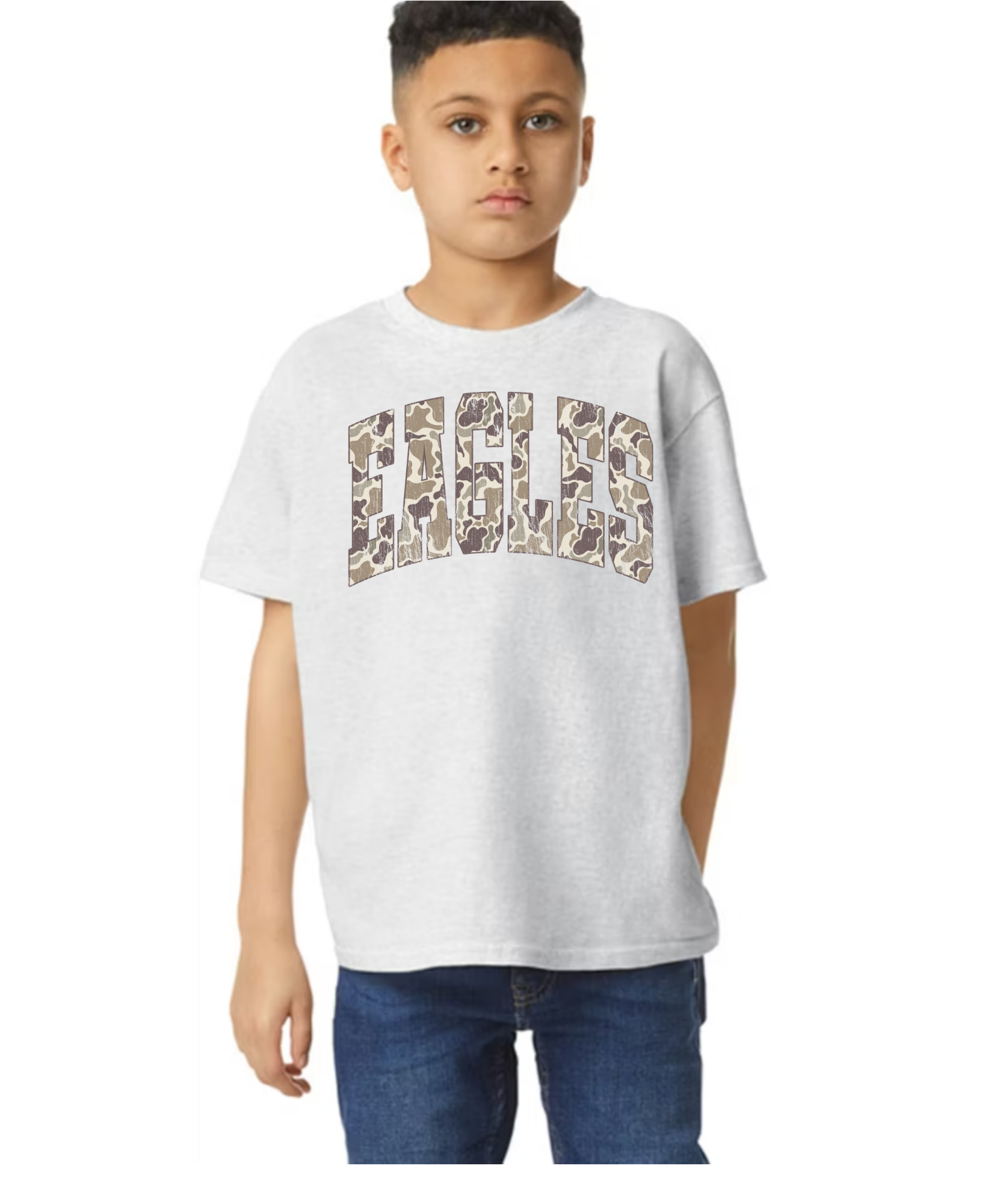**NEW** Camo Eagles SS Tee
