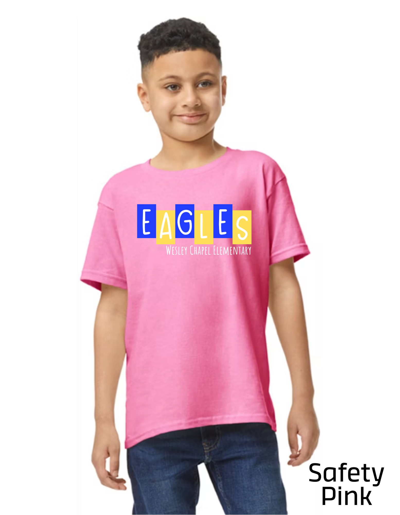 Short Sleeve T-Shirt - EAGLES block- YOUTH