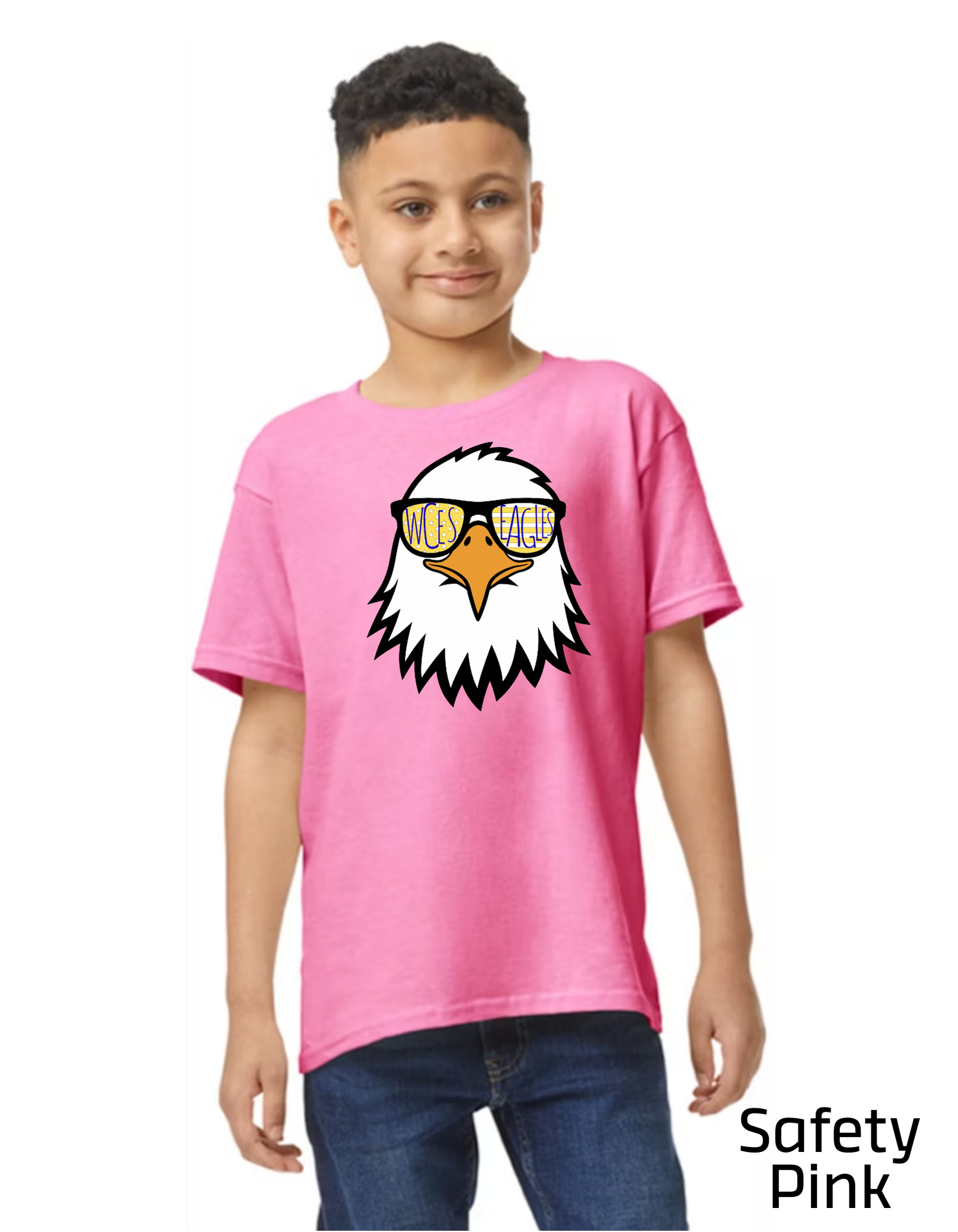 Short Sleeve T-Shirt - Eagle with Sunnies - YOUTH