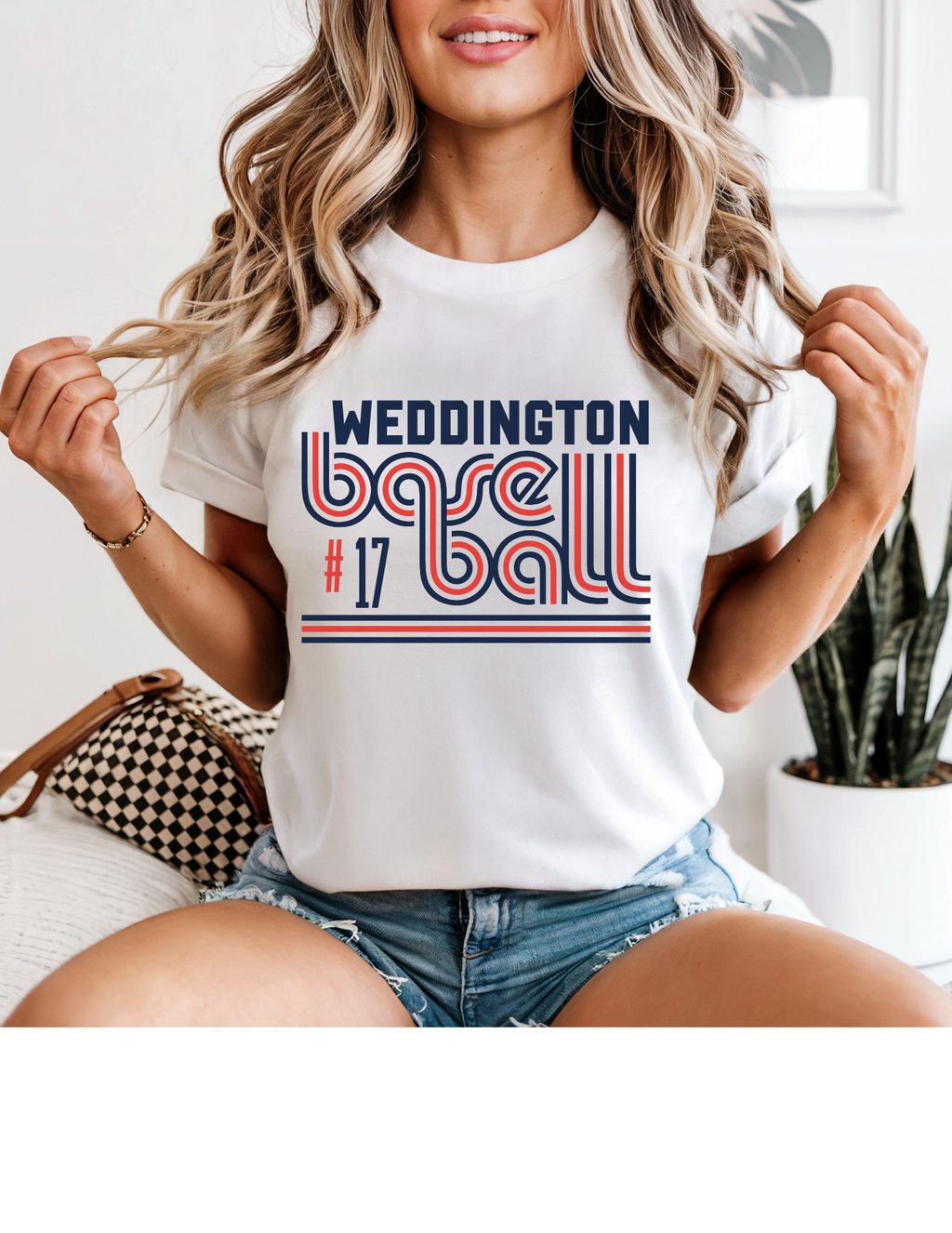 Weddington Retro Baseball Tee