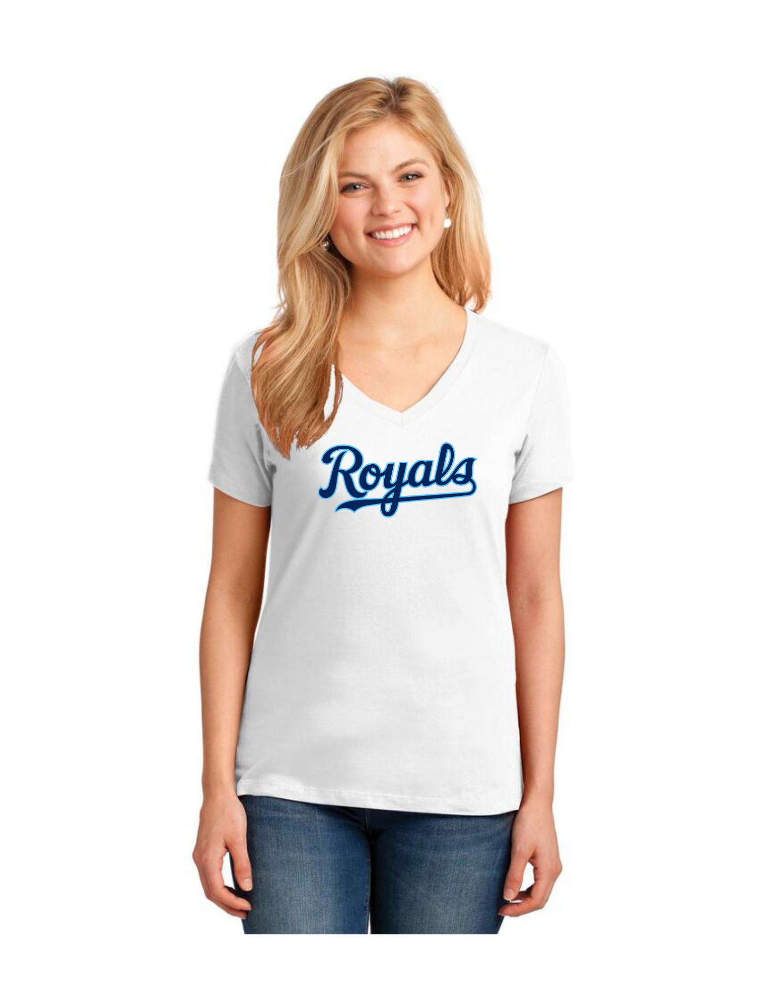 Port & Company Women's Cotten V-neck