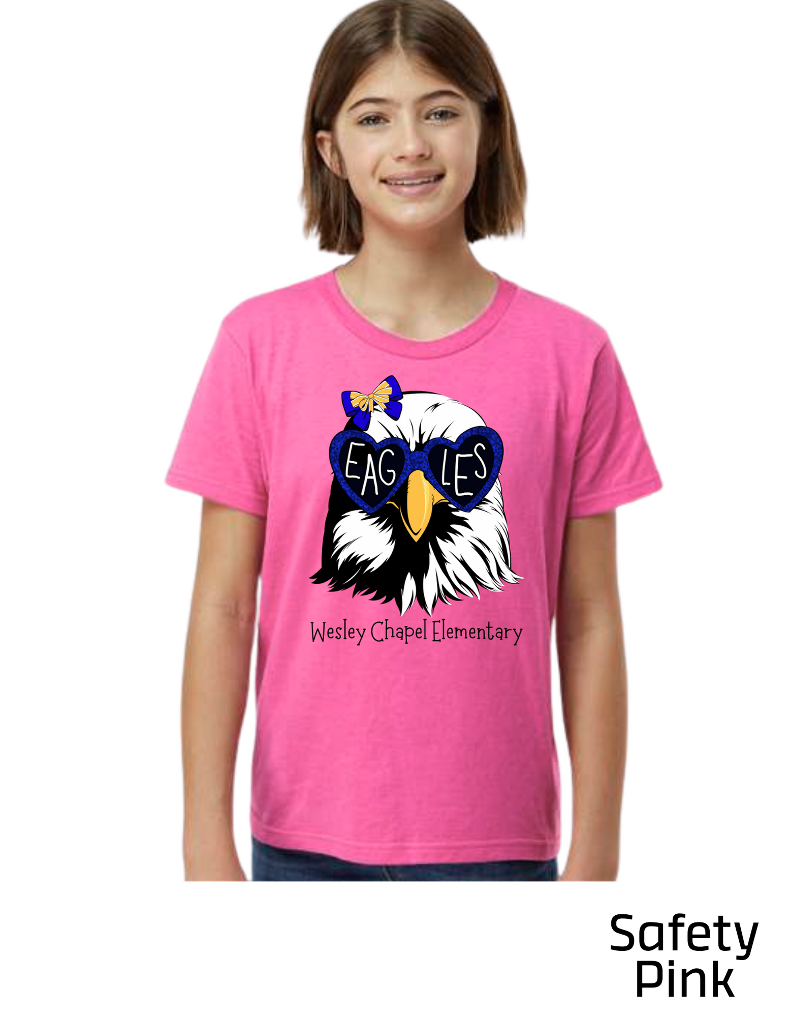 Short Sleeve T-Shirt - Eagle with Heart Sunnies - YOUTH
