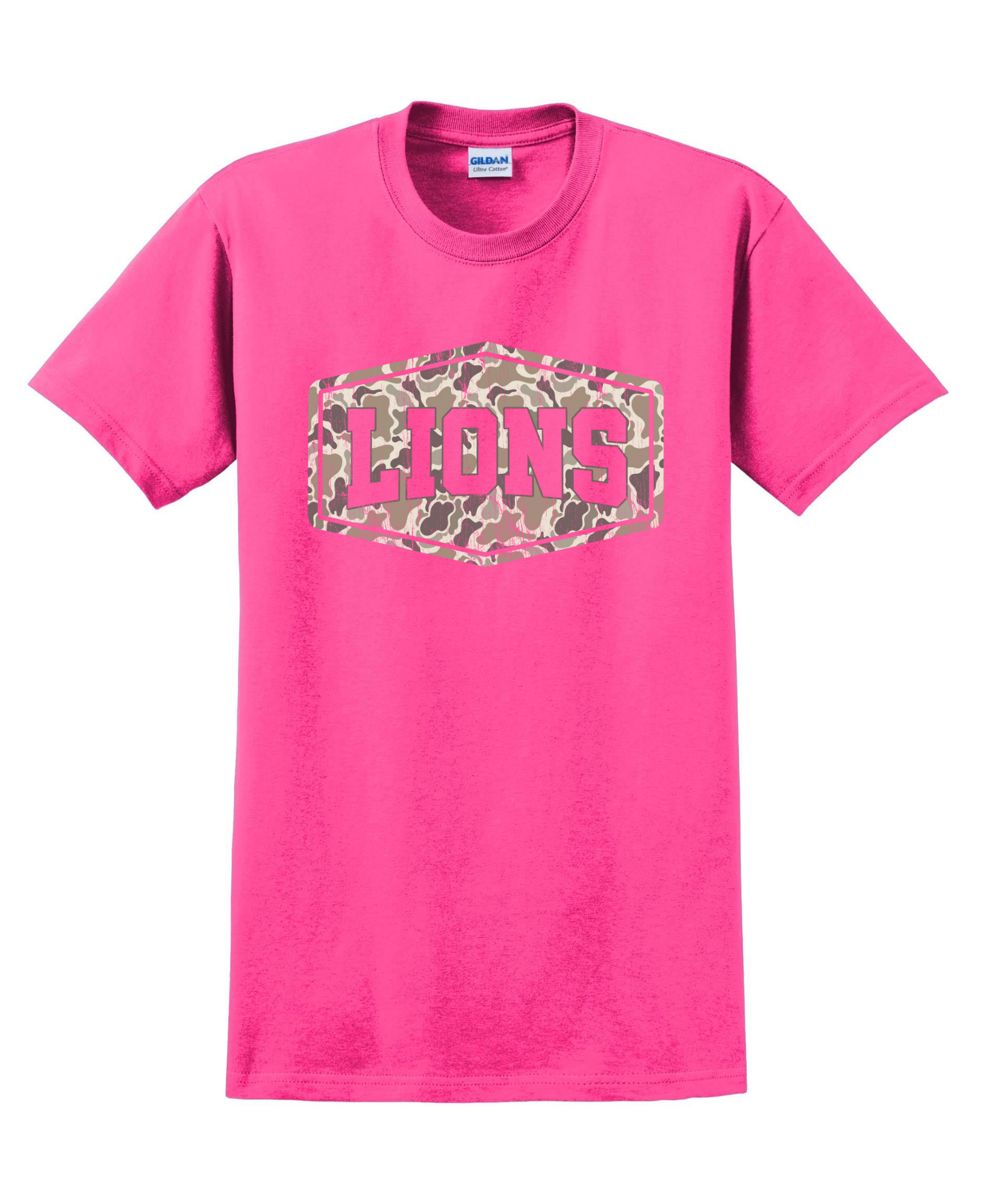 Lions Camo Badge Tee