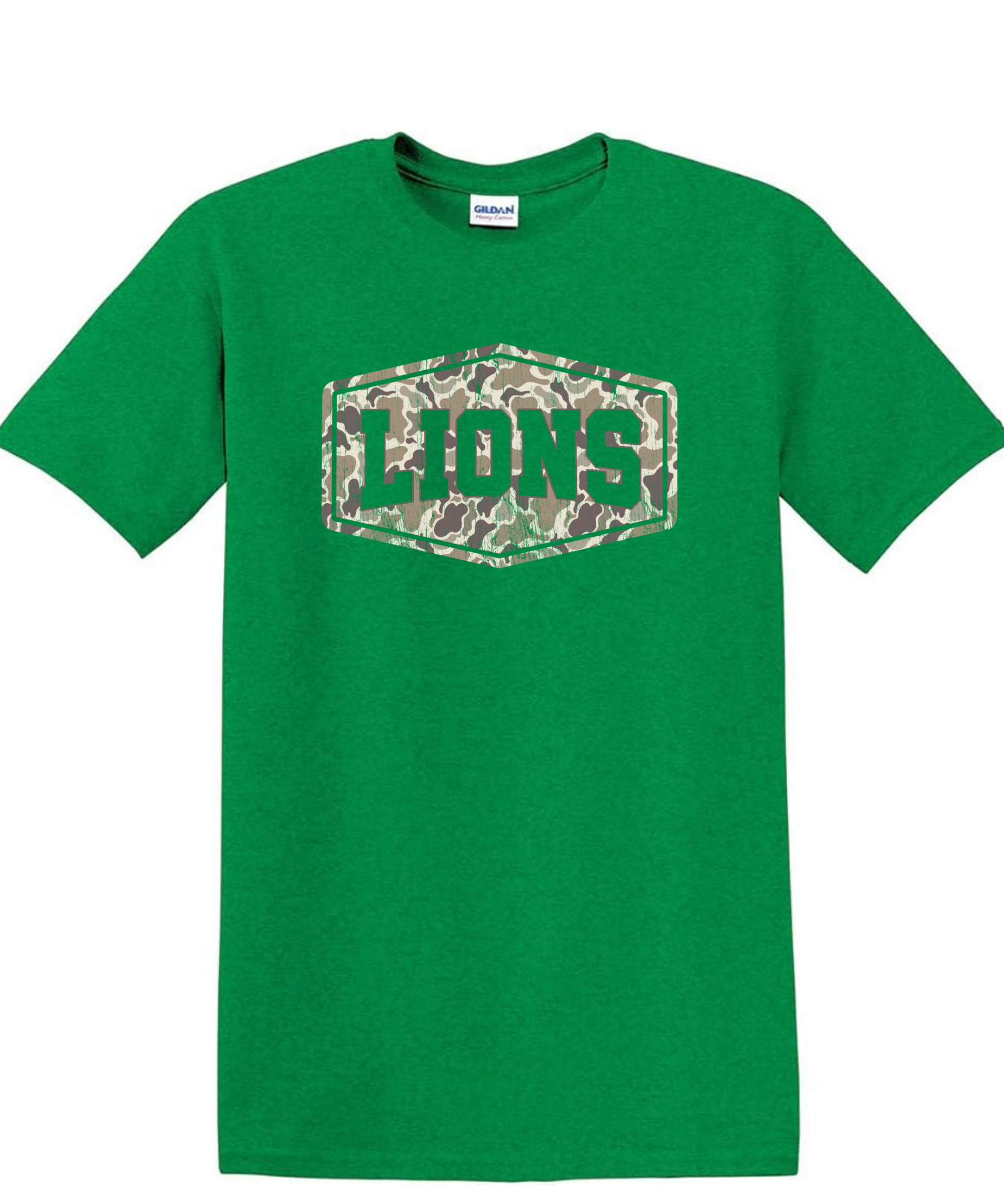 Lions Camo Badge Tee