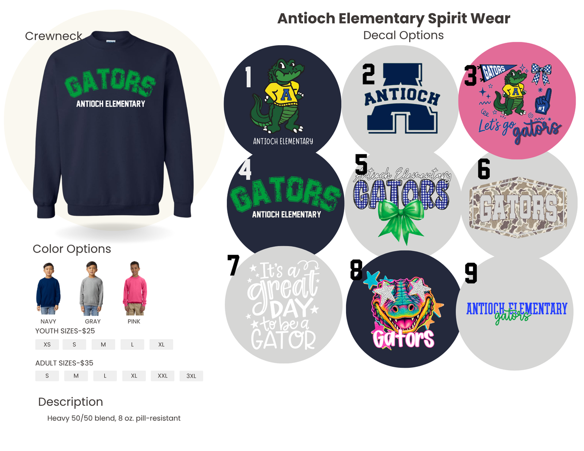 Antioch Crewneck Sweatshirt - ADULT