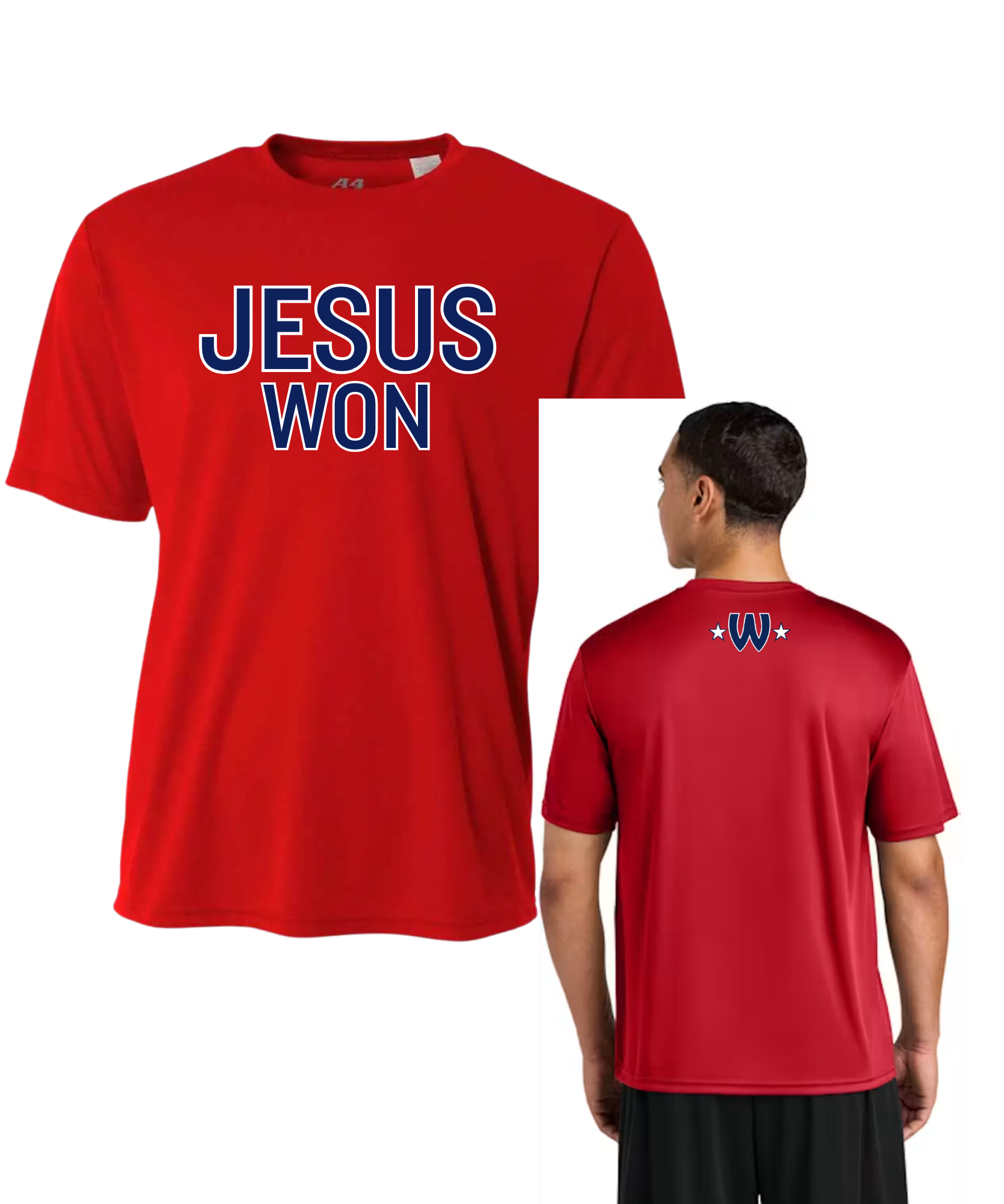 Weddington Jesus Won! Short Sleeve Cooling Tee