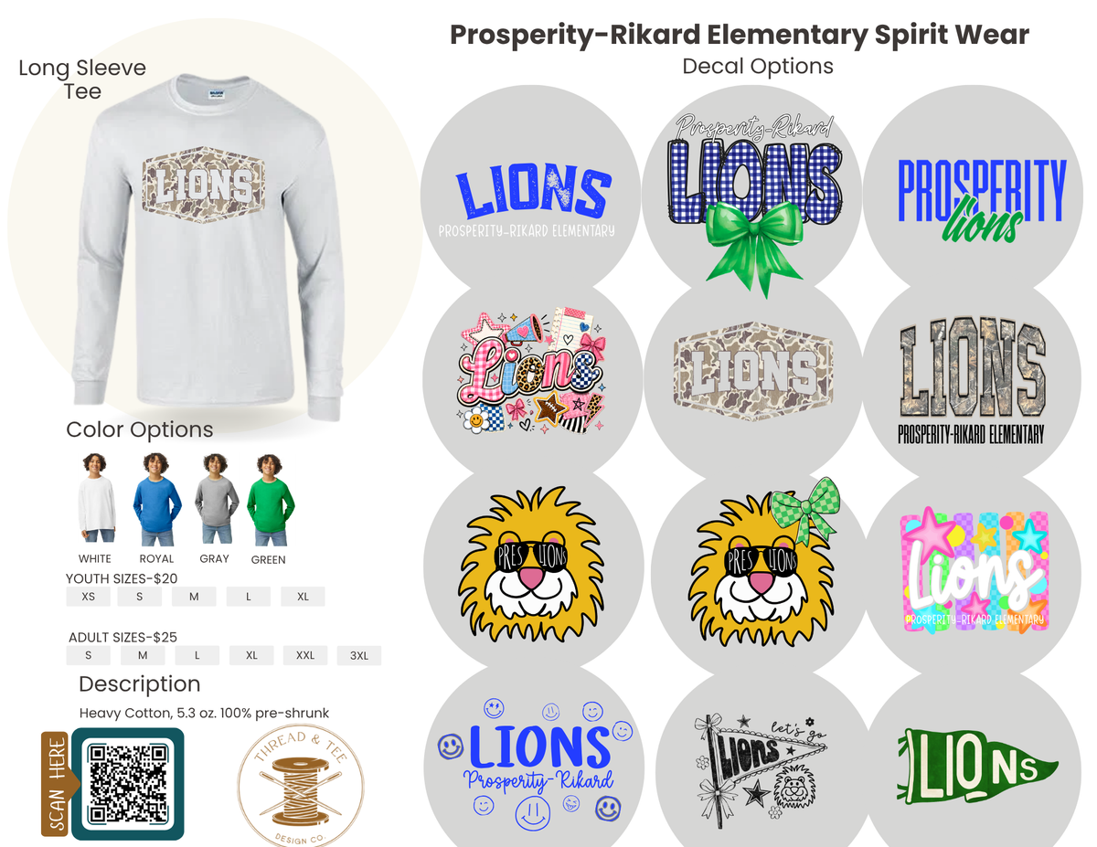 PRE Long Sleeve Cotton Tee-Youth!