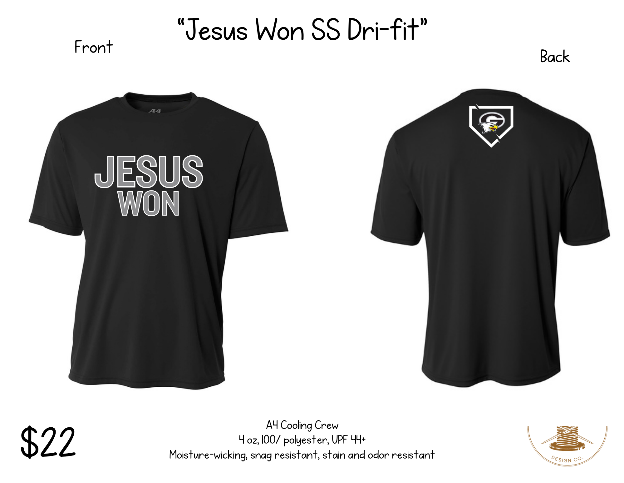 GC Baseball A4 Short Sleeve Cooling Tee