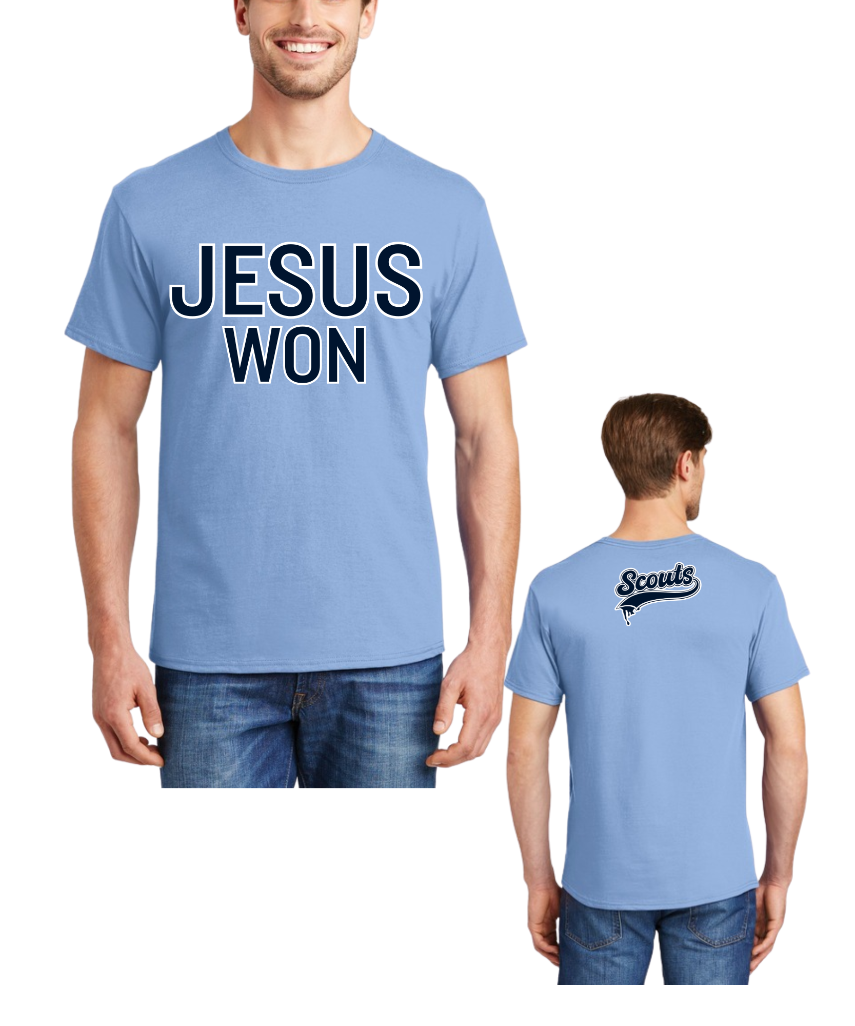 Scouts Jesus Won Short Sleeve COTTON Tee