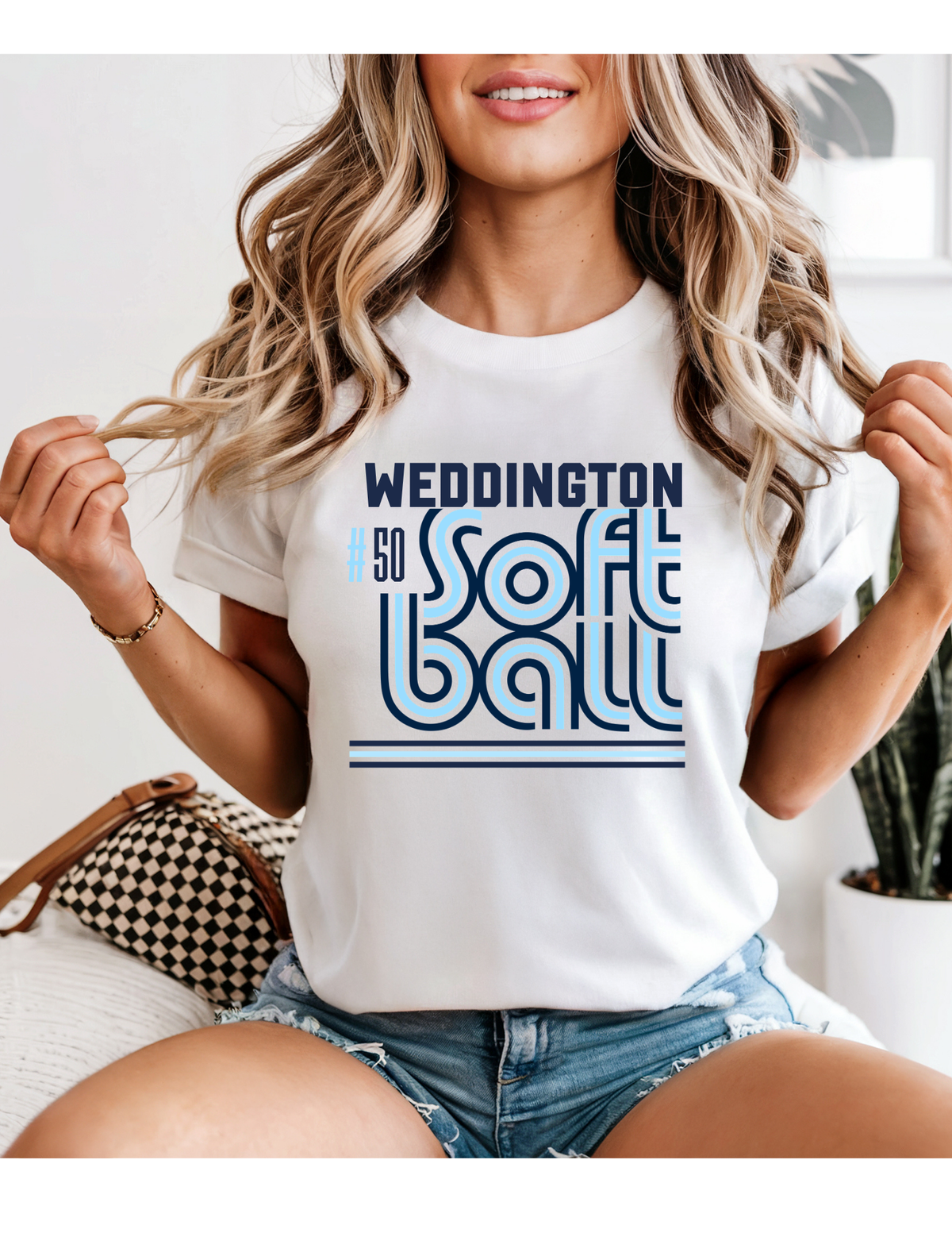 Weddington Softball Retro Tee