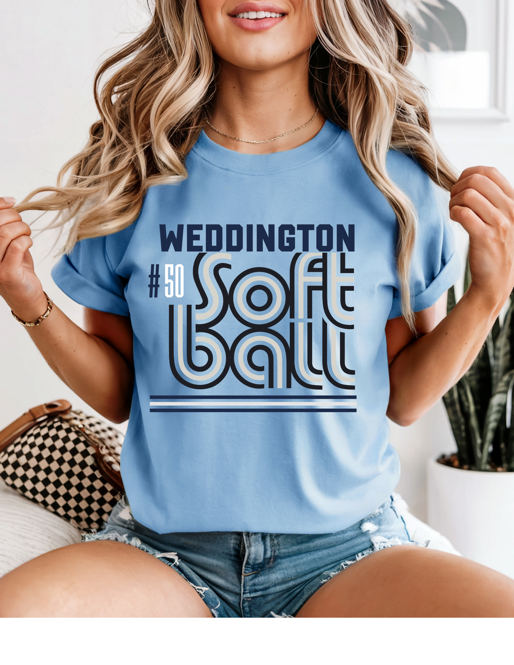Weddington Softball Retro Tee