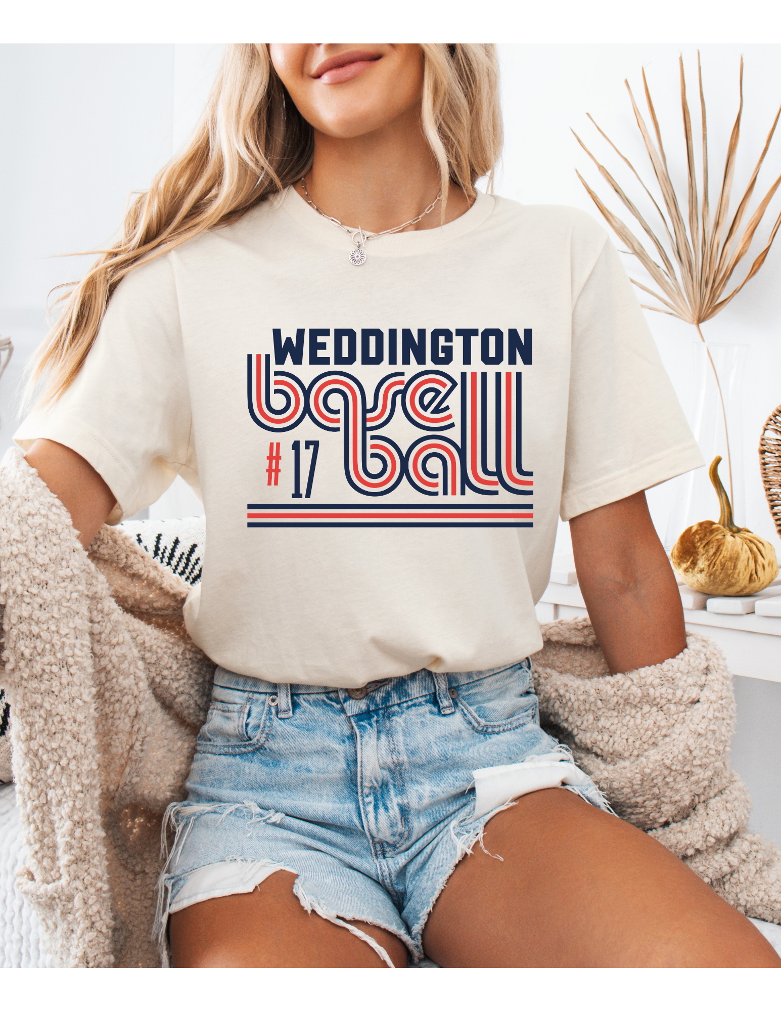 Weddington Retro Baseball Tee