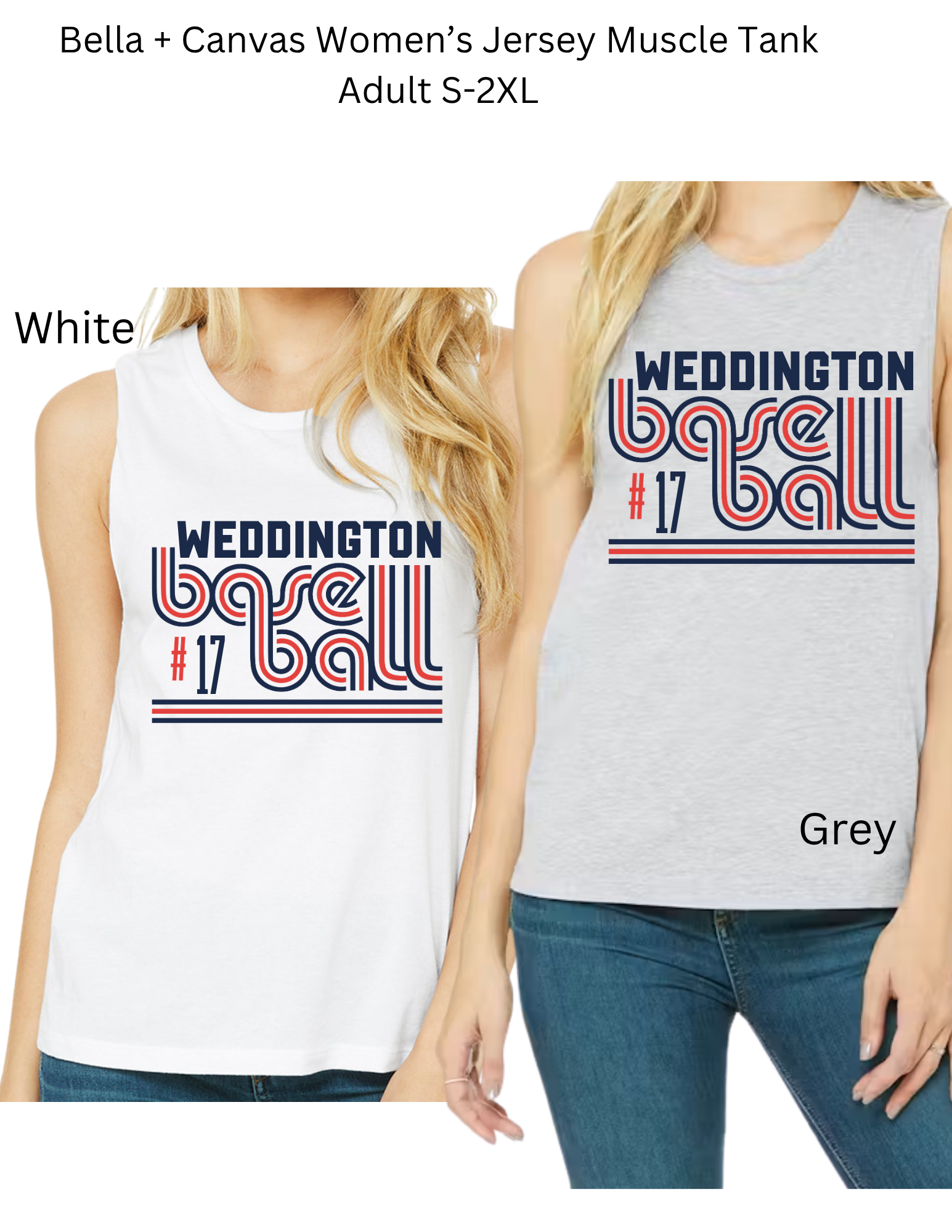 Weddington Retro Baseball Tee