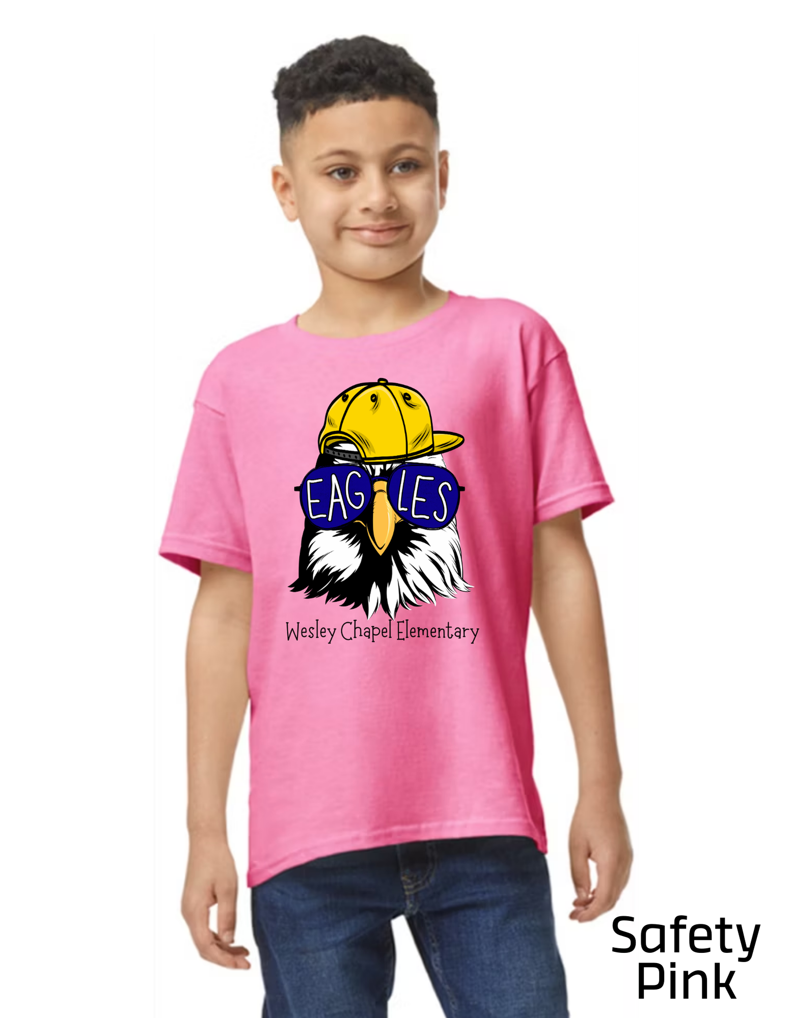 Short Sleeve T-Shirt - Eagle with Backward Hat - YOUTH
