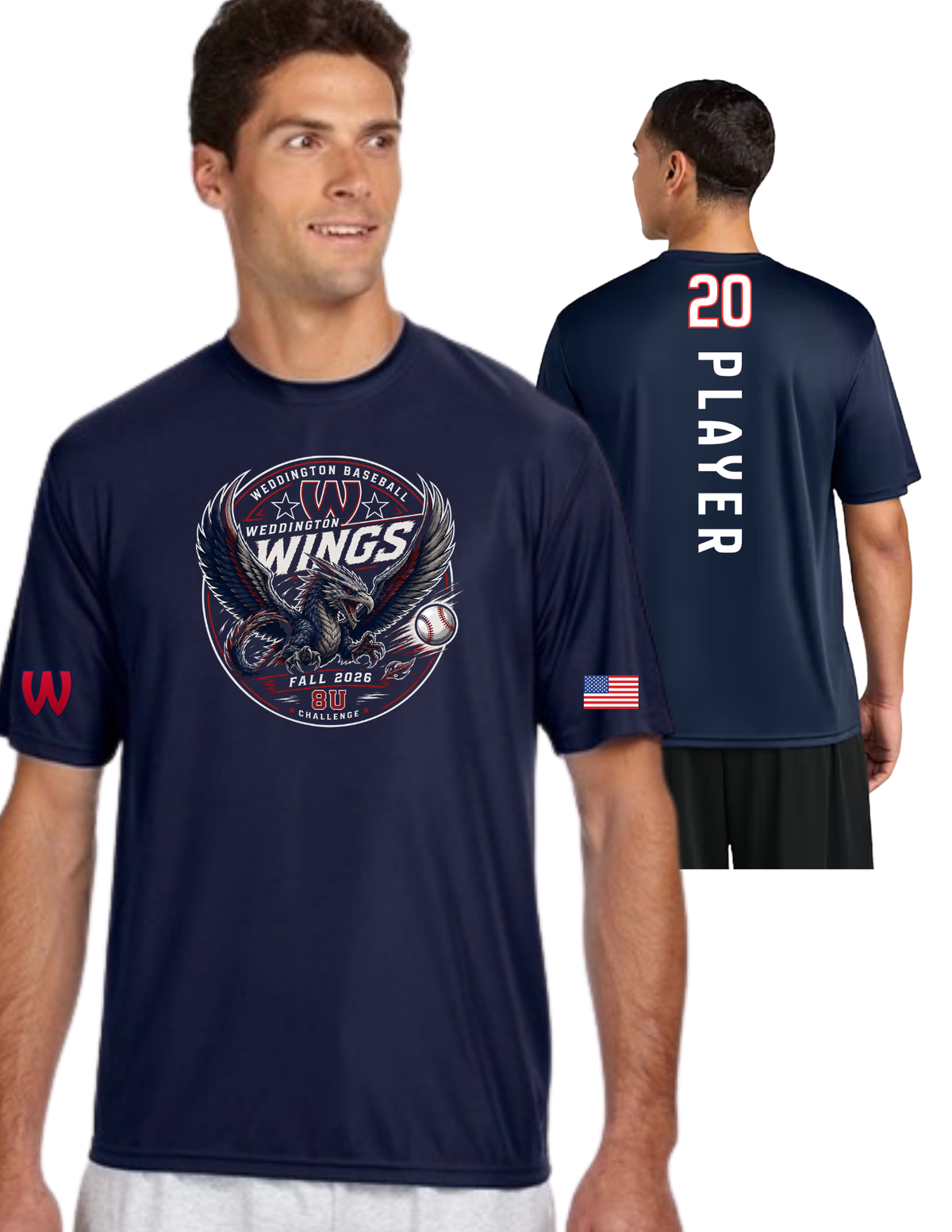Weddington Wings 8U Tee